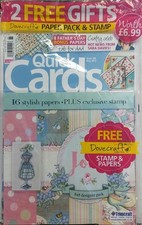Quick Cards Made Easy Issue 165 May 2017 Paper Pack  Stamp FREE SHIPPING sb