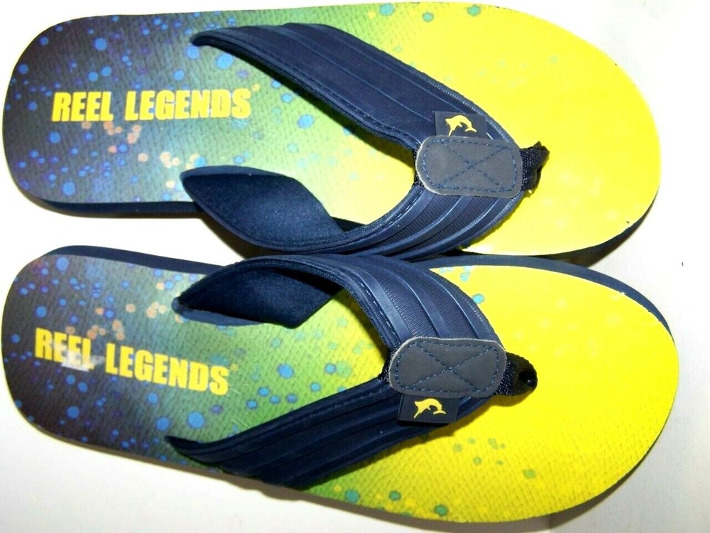 reel legends mens flip flops