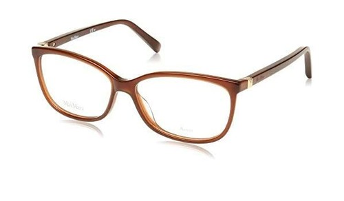 Max Mara MM1407 2LF Tran Brick Caramel 53mm Lady Rx Ophthalmic Frame Eyeglasses - Picture 4 of 6