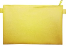 Banktasche GELB Kunstleder Geldtasche Aufbewahrungstasche Geldmappe Belegtasche