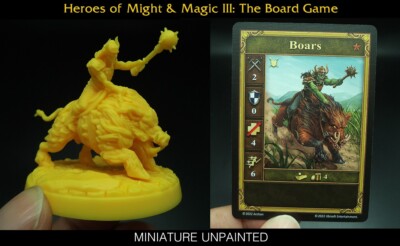 Heroes of Might Magic III: The Board Game Model Miniature Boar