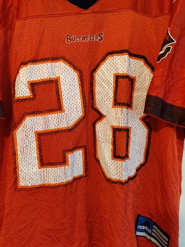 Vintage Adidas Tampa Bay Buccaneers Jersey #28 Warick Dunn Red Size Large - Picture 3 of 12