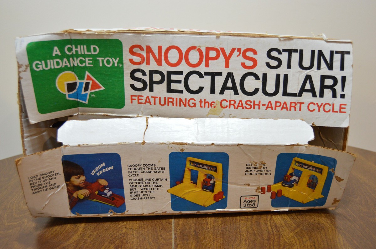 Vintage Snoopy's Stunt Spectacular! A Child Guidance Toy Crash