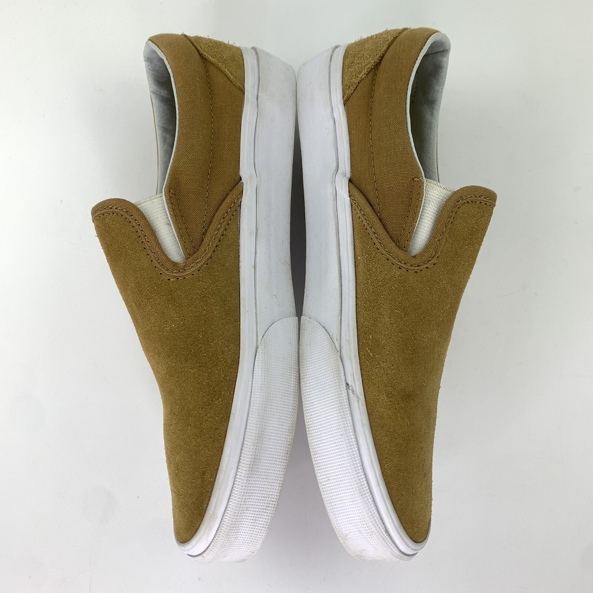 Vans Unisex Classic Low Yellow Golden Suede Slip On Shoes Sz  display picture 3