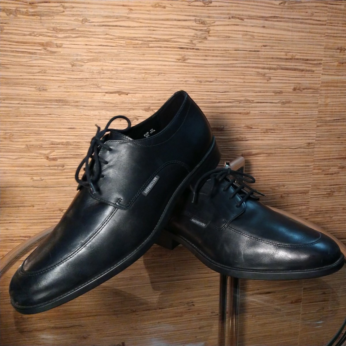 Mephisto Air Jet Men US 8.5 Black Leather Lace Up Oxford Shoes Eur 8 France Air-Jet - Mephisto Online Store - World main image 2