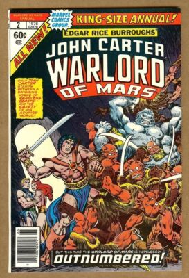 John Carter Warlord of Mars Annual #2 VF/NM 9.0 (1978 Marvel) Mastermind of Mars