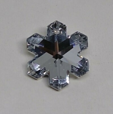 Swarovski Crystal Comet Argent Light CAL 20mm Snowflake 6704 Pendant; Rare