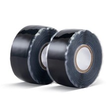 2 Rolls 1 Inch x 15Ft Self-Fusing Silicone Hose Repair Tape for Pipeline Repair