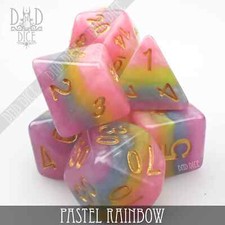 Pastel Rainbow Dice Set Brand New Pastel Rainbow Dice Set Brand New