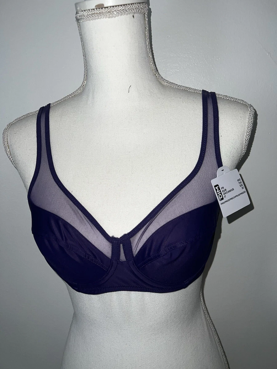 Soutien-gorge DIM GENEROUS Couleur Prune Ombre - Taille 95E - Neuf Avec étiquettes