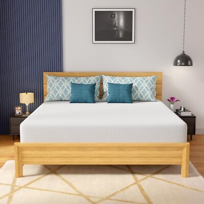 Gel Memory Foam Mattress with Breathable & Washable Soft Fabric Zippered Cover