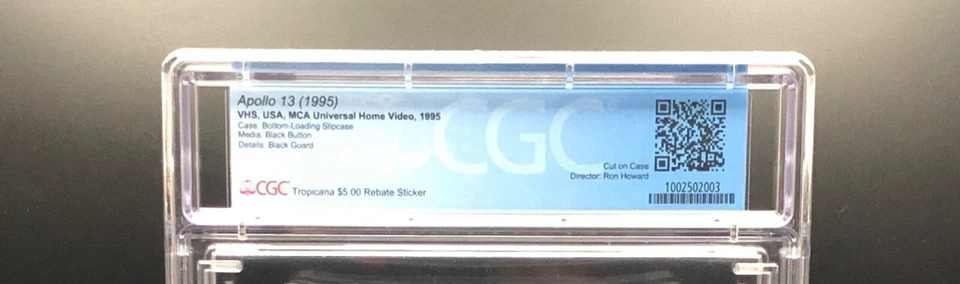 Apollo 13 (1995) - 1995 VHS - CGC 9.0 - SEALED Grade B+ Watermarked - Image 4 of 4