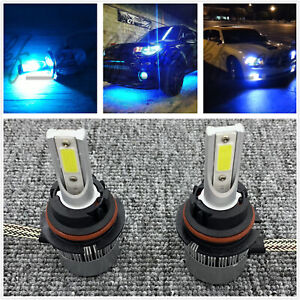 9007 HB5 6000K Bright White 8000LM CREE LED Headlight Bulbs Kit High /& Low Beam