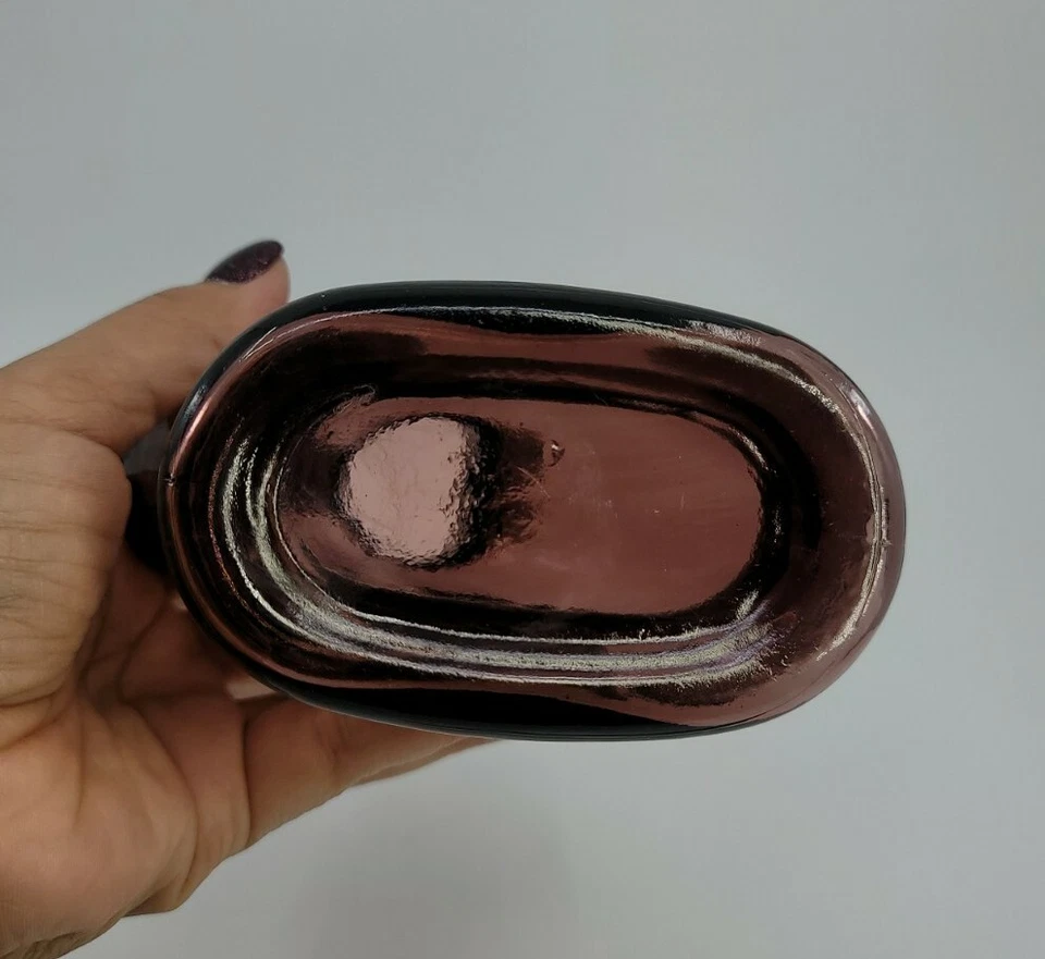 Jarra botella vidrio amatista púrpura Jim Beam vintage 8,5" de alto  Foto 4 de 4