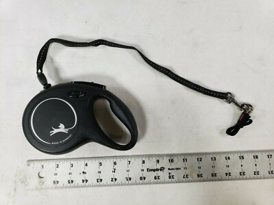 Flexi Black Explore Retractable Automatic Flexible Rope Belt Dogs Leashes