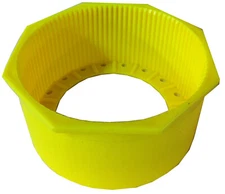 Tank Boot Scuba Aluminum 7.25" Hex Dive Diving Base YELLOW TA52