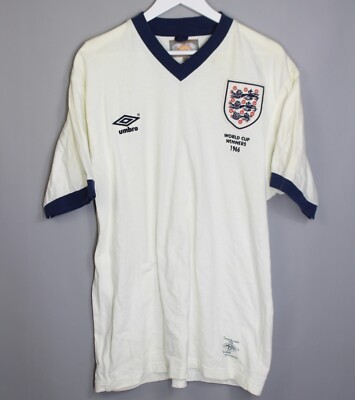 ENGLAND NATIONAL TEAM 1966 SHIRT WORLD CUP WINNERS UMBRO VINTAGE