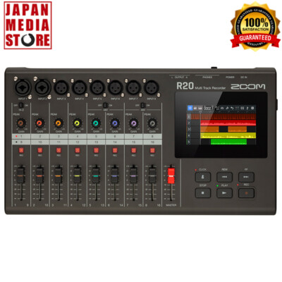 ZOOM R20 Multi-Track Recorder USB Audio Interface Full-color LCD Touchscreen NEW