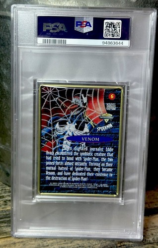 VENOM PSA GRADED POP 2 🔥 1996 Marvel Metallic Impressions SPIDER-MAN THICK SLAB - Picture 9 of 12