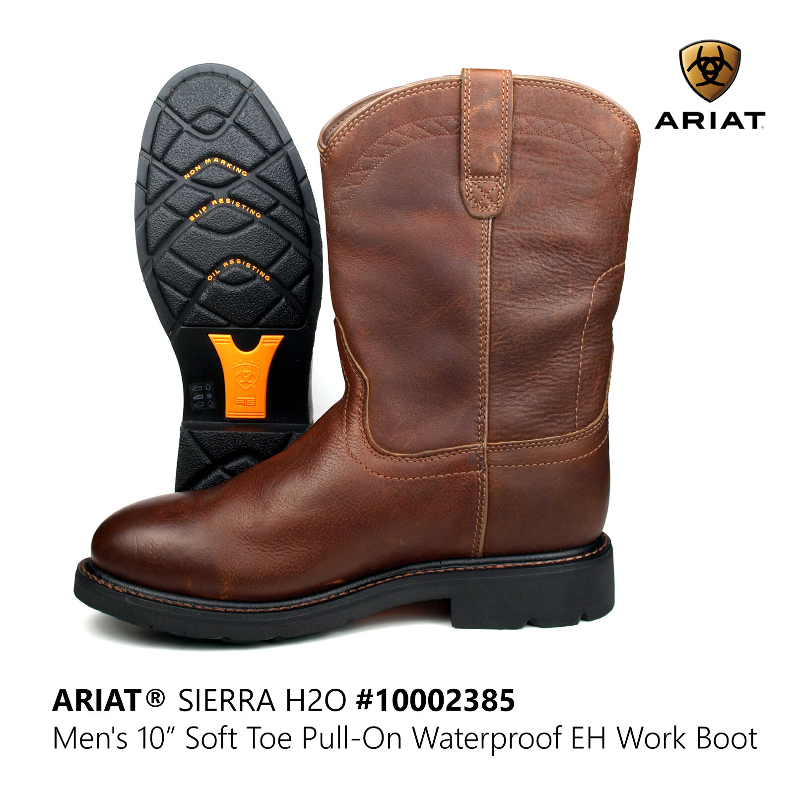 ariat sierra h2o waterproof work boots