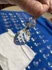 Vintage Lot Of 52 Faceted Crystal Glass Chandelier Tear Drop Prisms — photo 9