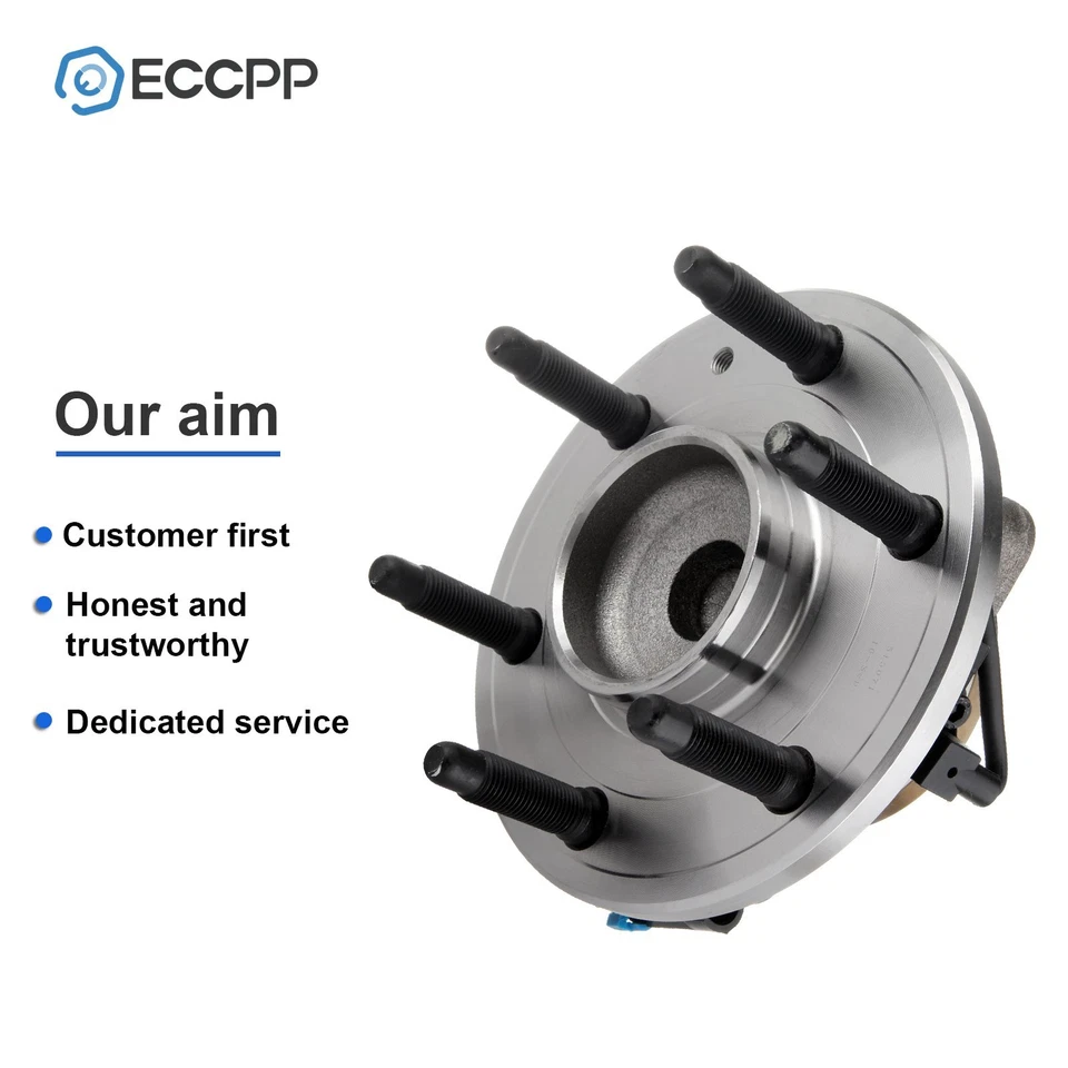 Cojinetes de cubo de rueda delanteros 2P tracción trasera para Chevy Silverado 1500 Sierra 1500 Tahoe Yukon Foto 4 de 4