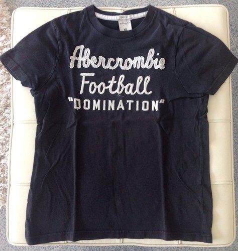 Abercrombie & Fitch EST. 1892 NEW YORK MUSCLE T-SHIRT SHIRT KIDS Gr XL BLAU