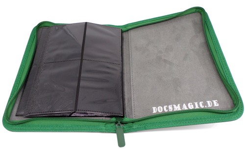 Docsmagic.de Premium Pro-Player 4-Pocket Zip-Album Dark Green - 160 Card Binder - Picture 4 of 8