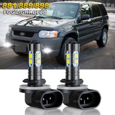 For Ford Escape 2001 2002-2004 2x Combo 881 889 Fog Light Bulbs Kit 6000K White