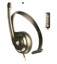 Nubwo HW03 Computer Gaming PC USB Black Red Headset With Mic New