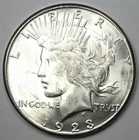 1923-S Peace Silver Dollar $1 Coin. Very Choice BU (Uncirculated - UNC MS)