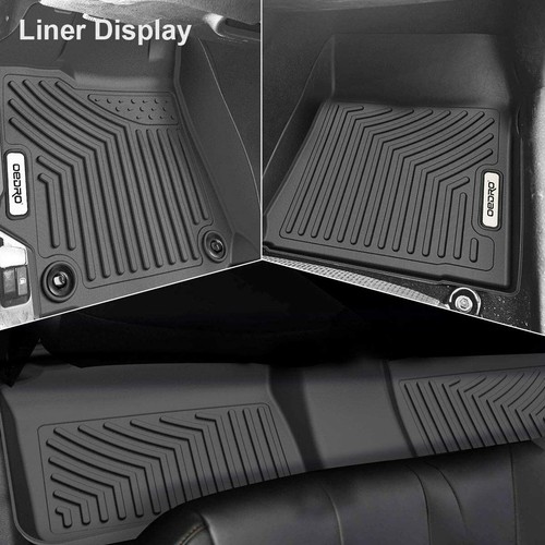 OEDRO Floor Mats Liners For 2015- 2017 Toyota Camry All Weather TPE Waterproof - Picture 4 of 8