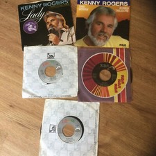 Kenny Rogers Lot of 5 45 RPM Records EX-NR MNT