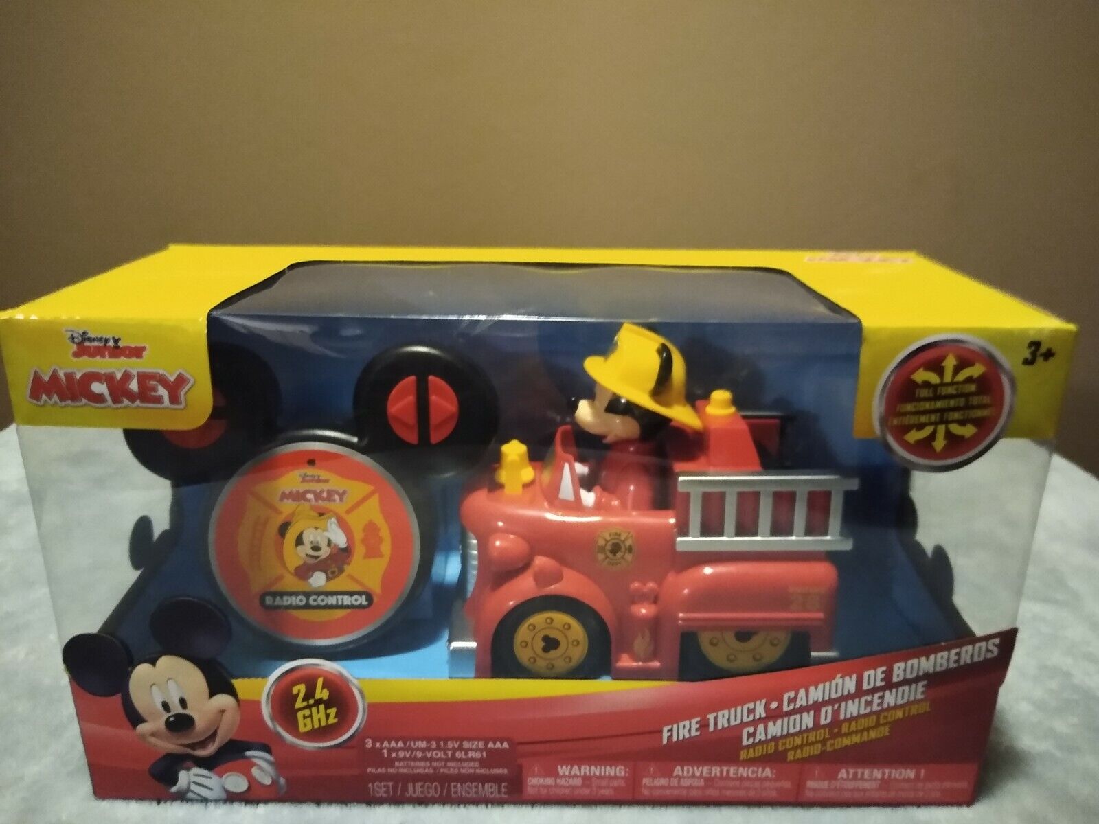 Mickey Mouse Disney Junior Fire Truck Remote Control RC 3 2.4 ...