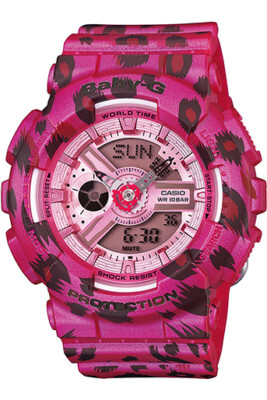 Casio Baby-G Leopard Pattern Ladies Watch BA-110LP-4A | eBay
