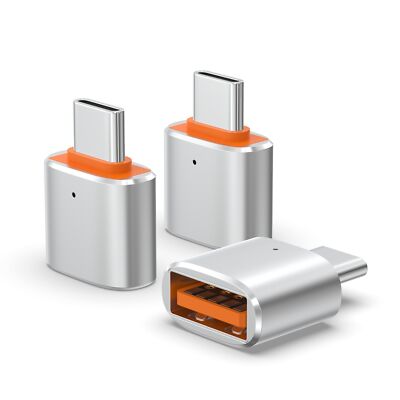3 Pack USB C Male to USB 3.0 Female Adapter for MacBook Pro iPad Galaxy