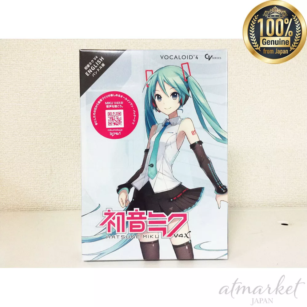 NEW!! CRYPTON VOCALOID4 Hatsune Miku V4X English bundle F/S DVD Software  Japan