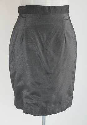 Gray Skirt Woman Small NEW Shiny Lined  Pier 1 Imports Priority Mail Shipping