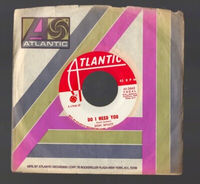 Don Wyatt Do I Need You / All Torn Down Northern Soul NEUWERTIG -