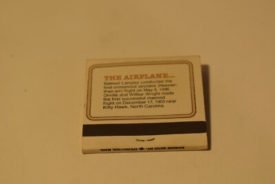 How It Began: The Airplane 30 Strike Matchbook