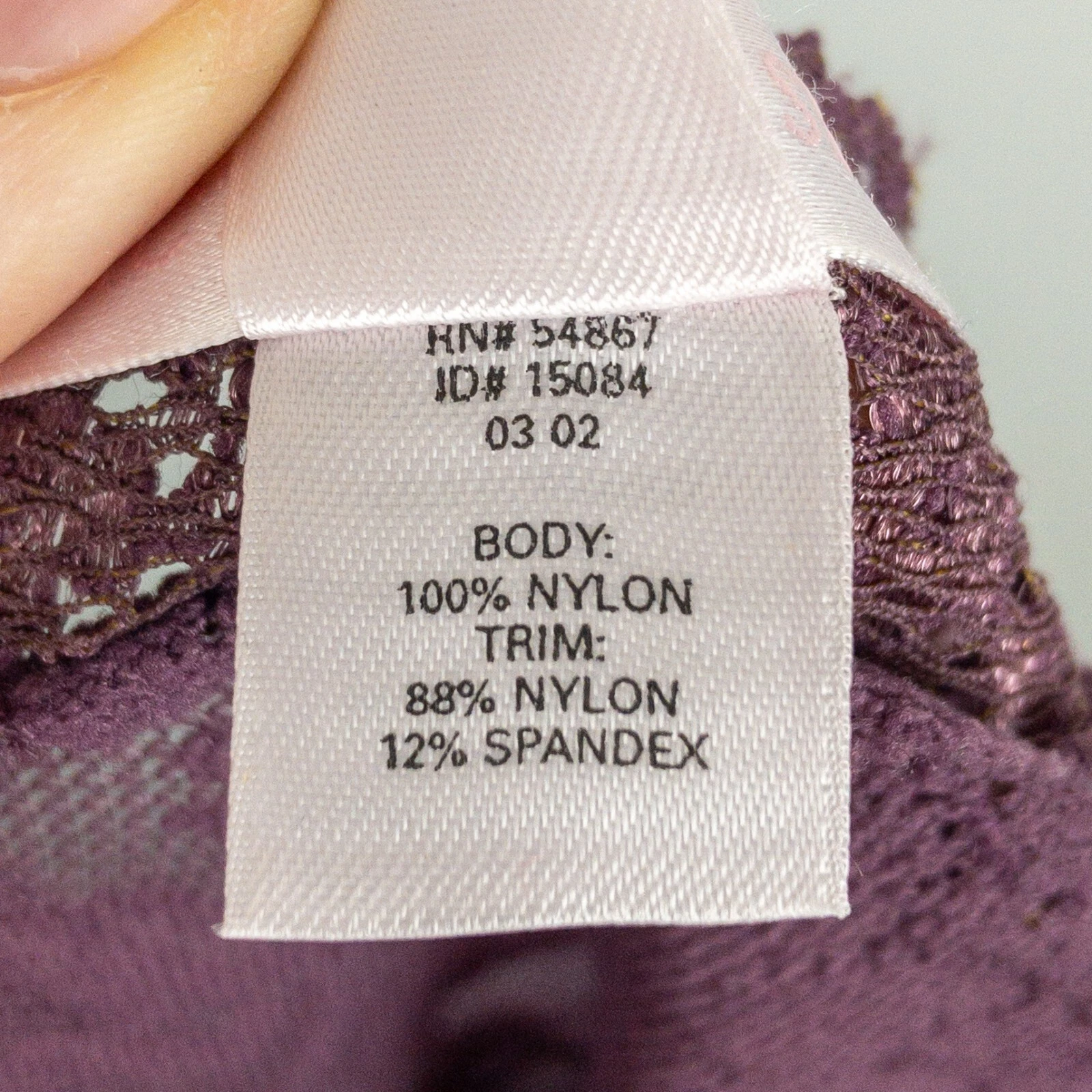 UNDERCOVER Abito vintage Victorias Secret donna piccolo rosso viola Y2k grunge gotico pizzo trasparente