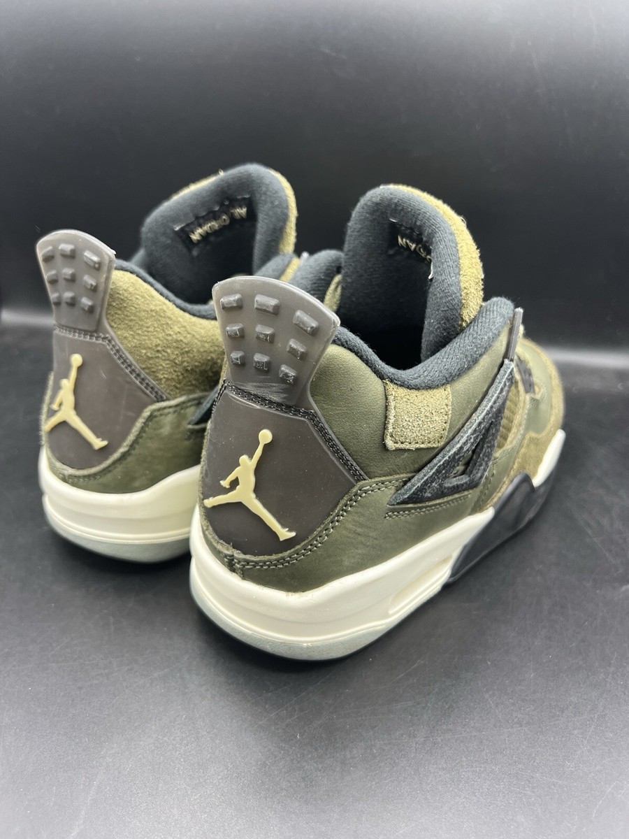 Air Jordan 4 Retro SE 'Craft Olive' (GS) SZ 4.5Y / Women's 6
