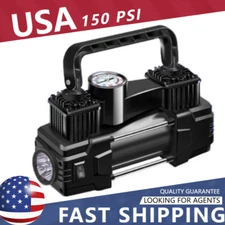 12V Heavy Duty Portable Air Compressor Car Tire Inflator Electric Pump Auto with