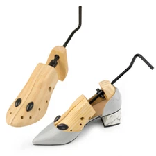 1 Pair Men Women Wooden Adjustable 2-Way Professional Shoe Stretcher Shaper Tree
