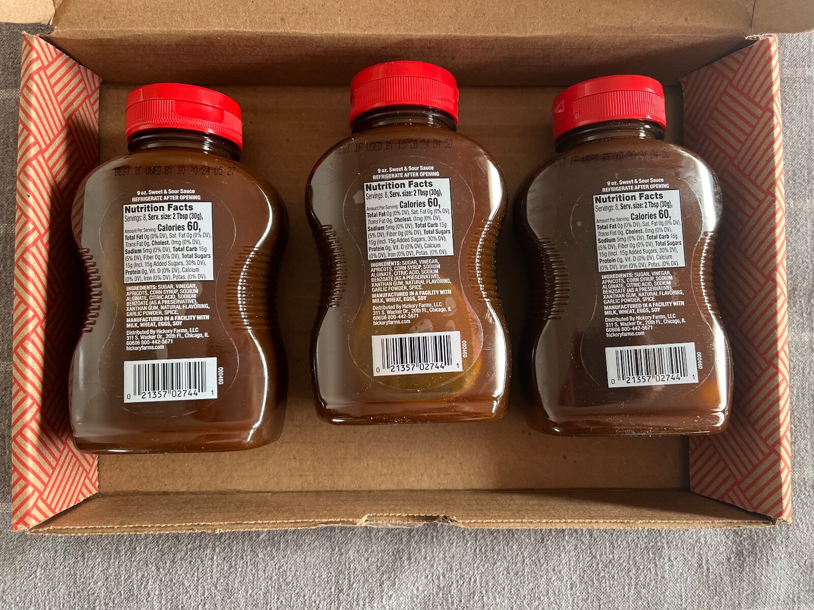 Hickory Farms Sweet & Sour Sauce Pack of 3 9oz NEW! eBay
