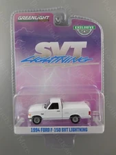 2024 Greenlight Hobby Exclusive: White 1994 FORD F-150 F150 SVT LIGHTNING 1:64