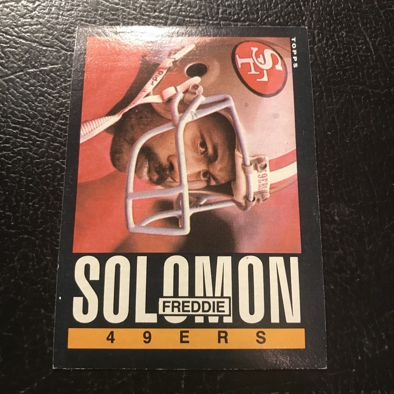 Freddie Solomon #161 1985 Topps San Francisco 49ers Football Card