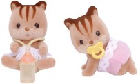 Sylvanian Families Walnut Squirrel Twins Sylvanian Families Walnut Squirrel Twins