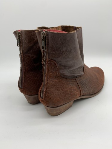 Call It Spring ankle boots 41 8 VGC brown suede leather heels - Picture 6 of 13