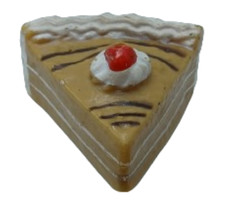 Play Food Vintage Chocolate Cake Slice